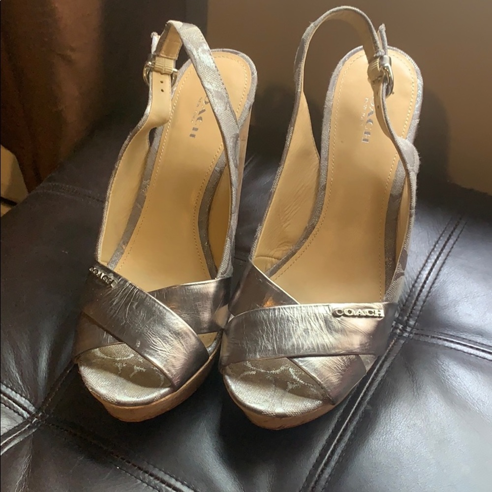 Size 8 Coach Wedges